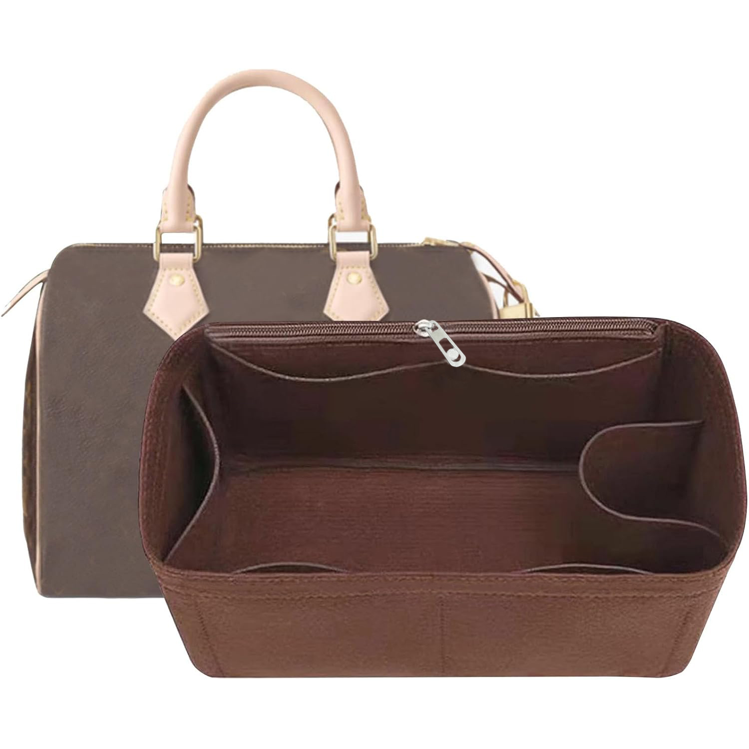 Backpack Insert Organizer - แผ่นรองกระเป๋าสำหรับ Speedy 25/30, แผ่นจัดระเบียบสำหรับกระเป๋า Monogram, แผ่นรองป้องกันกระเป๋าถือ,