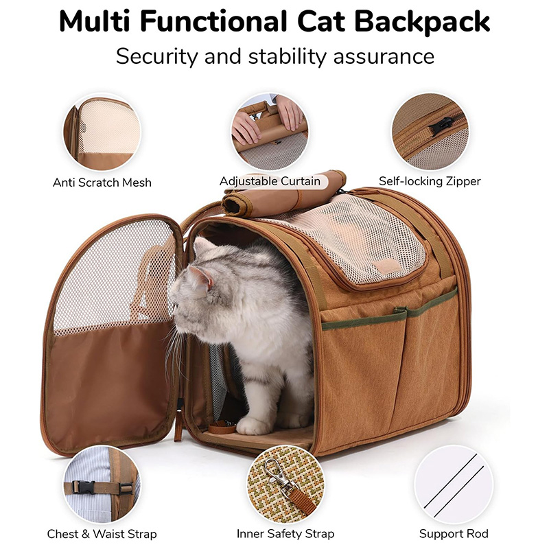 กระเป๋าเป้สะพายหลังสำหรับแมวแบ - Foldable Backpack Small บทวิจารณ์และราคา